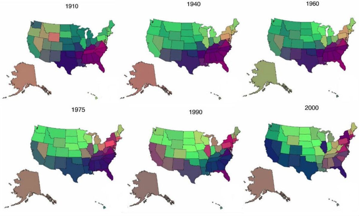 A New Map Shows the Spread of U.S. Baby Names by State From 1910-2012 -  Bloomberg