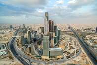 Riyadh City Skyline, Construction And King Abdullah Financial District 