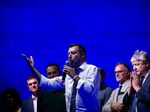 Matteo Salvini speaks in Sabaudia, Italy, on Aug. 7.