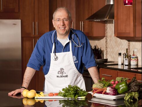 Dr. John Principe in his medical practice's teaching kitchen in Palos Heights, Illinois.
