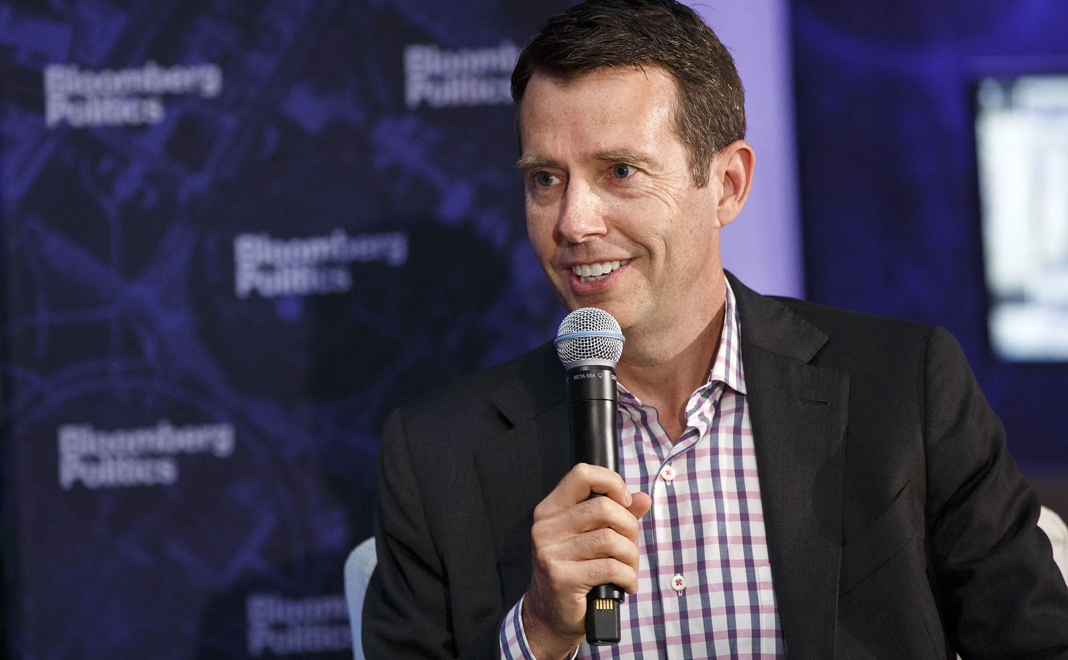 David Plouffe speaks during a Bloomberg Politics panel in Cleveland, on July 20, 2016.
