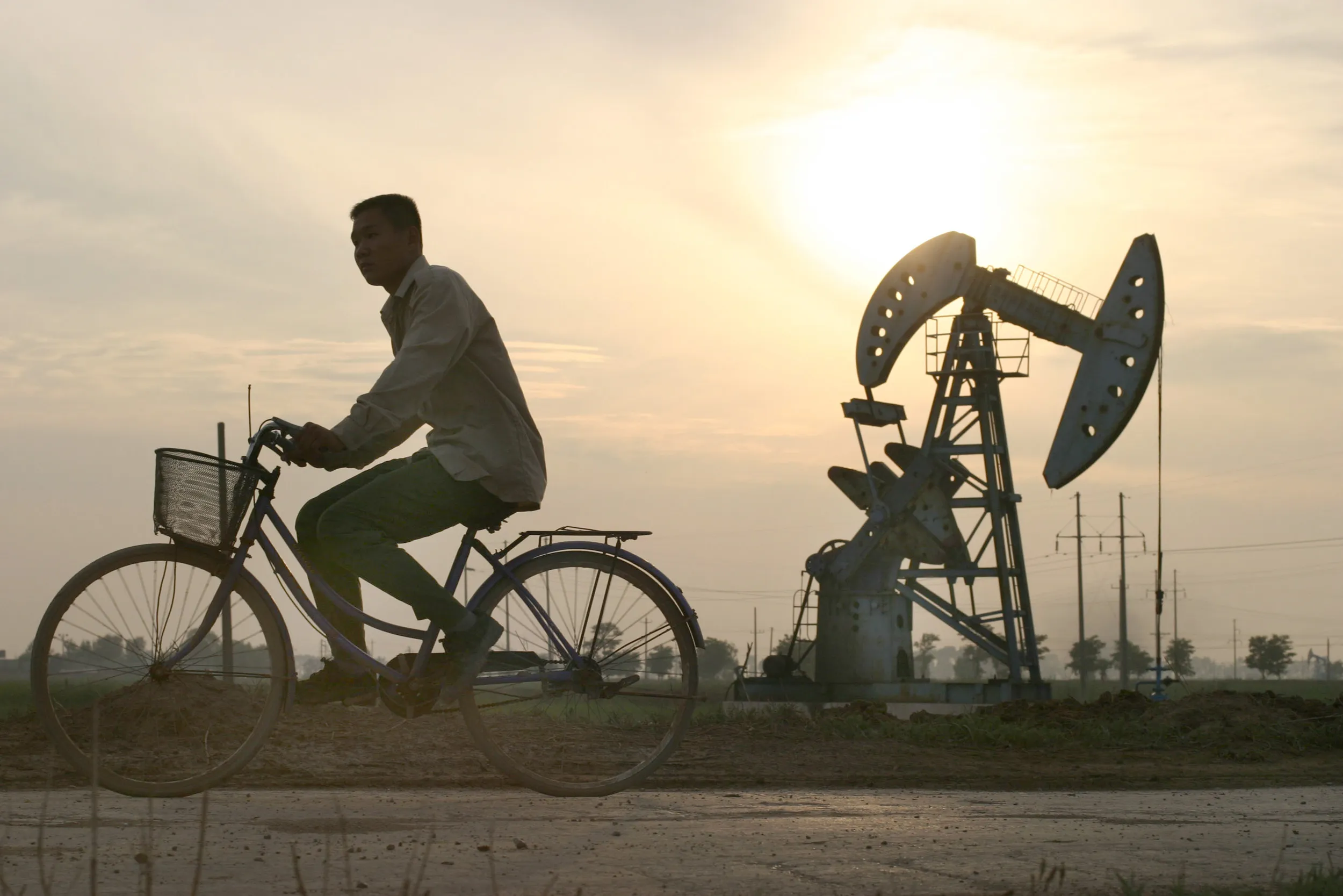 An oil field in Shandong province, China.