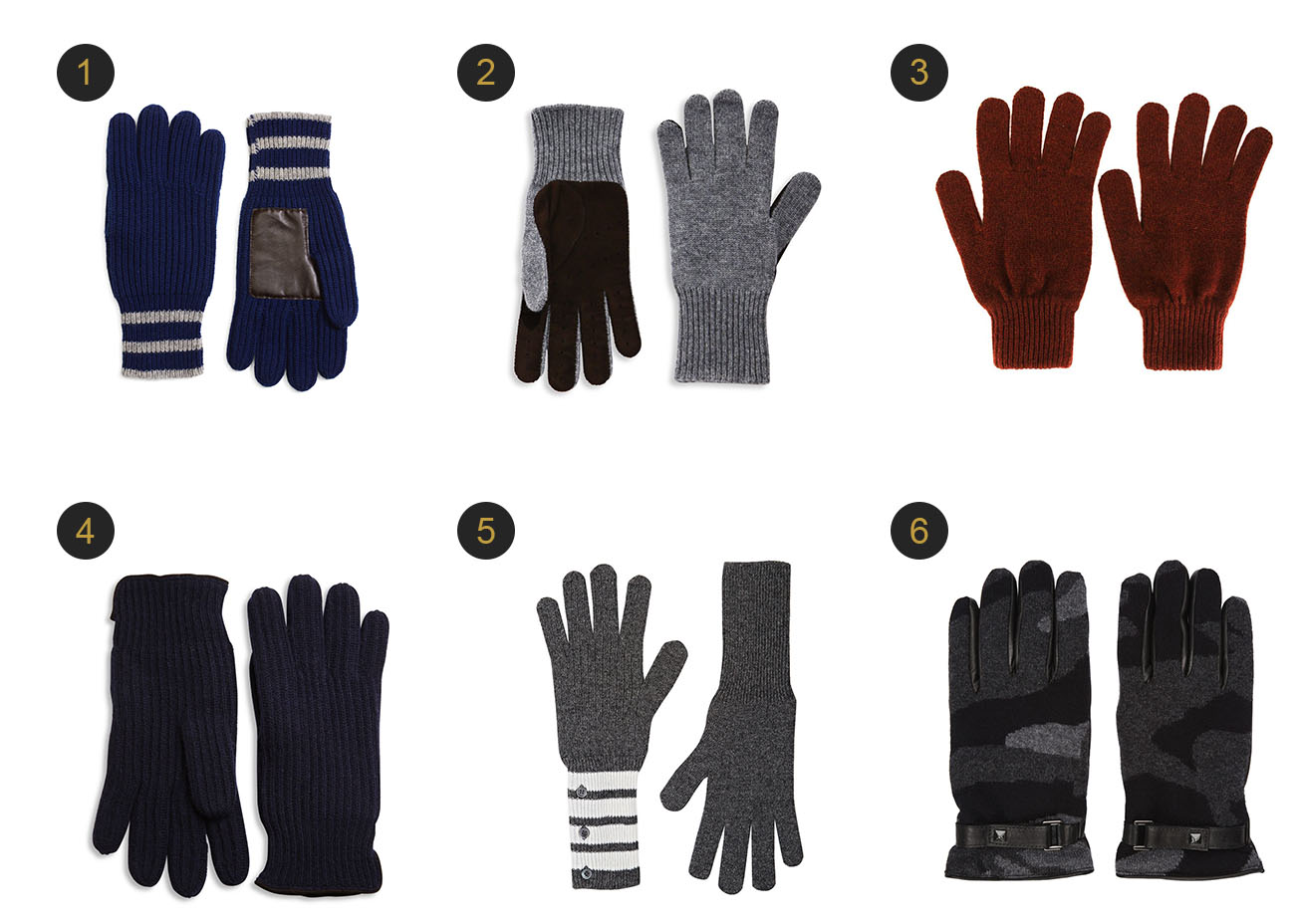 Wool Blend Touch Screen Gloves