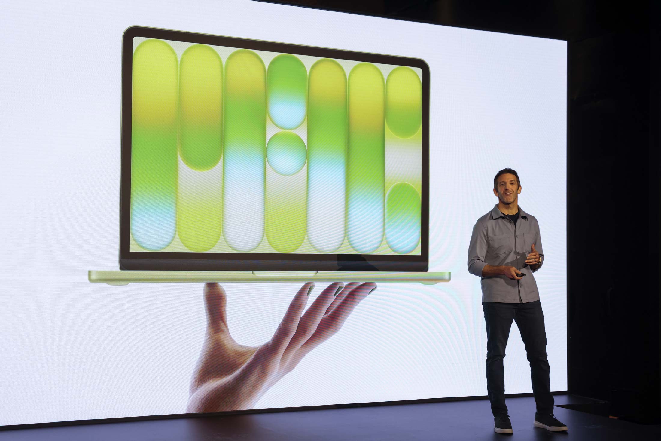 Ternus presents the MacBook Neo in New York on March 4.