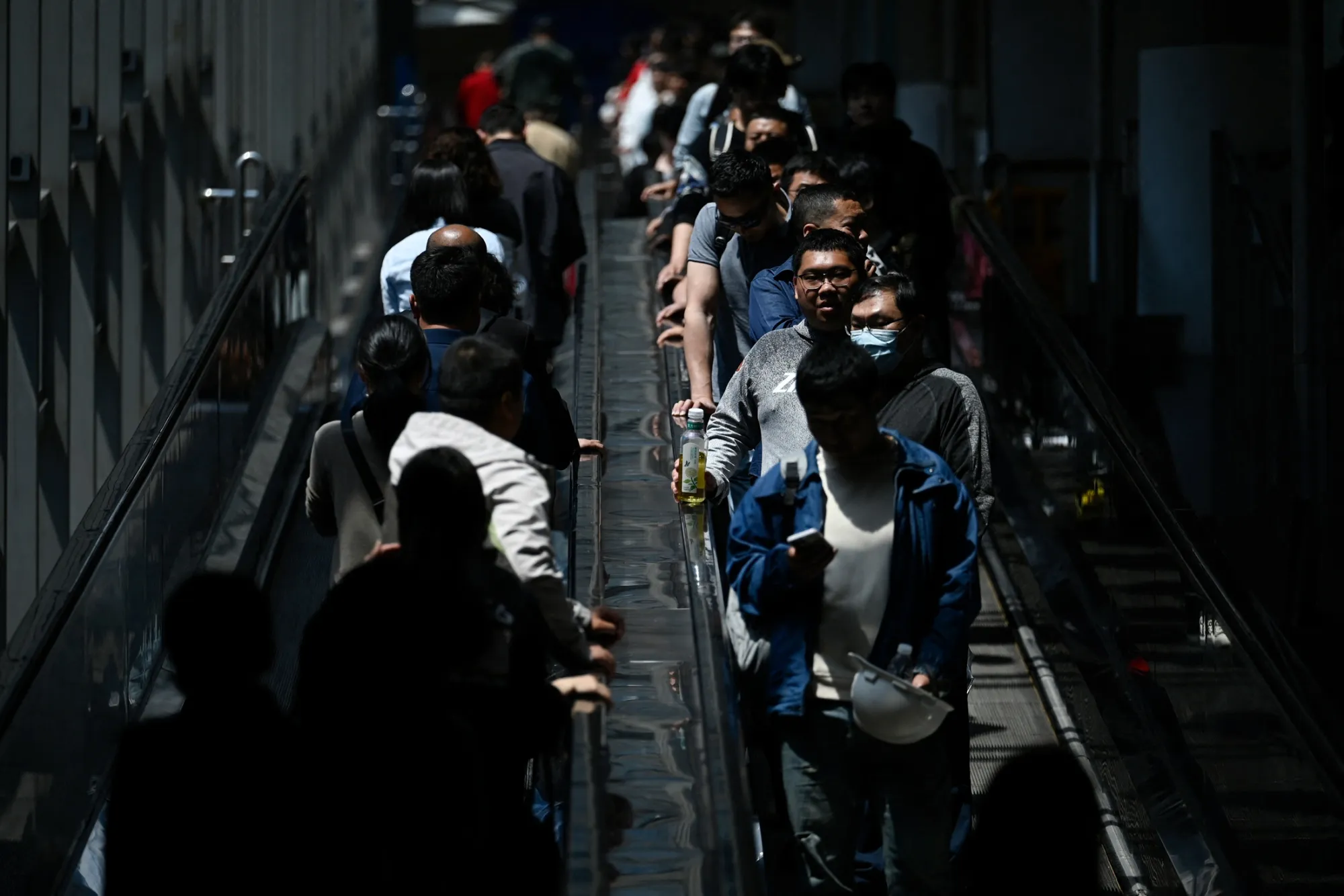 Commuters in Beijing.