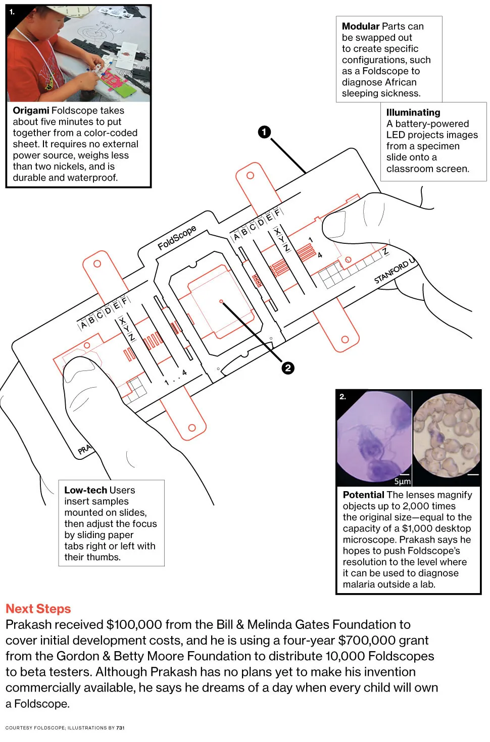 Foldscope, a Paper Microscope to Help Diagnose Disease