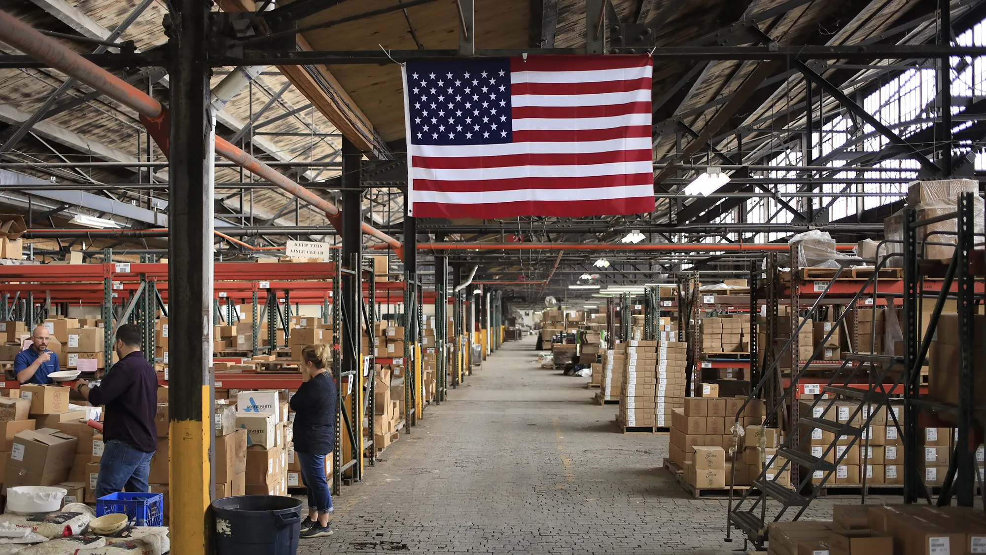 A tableware factory in Newell, West Virginia.