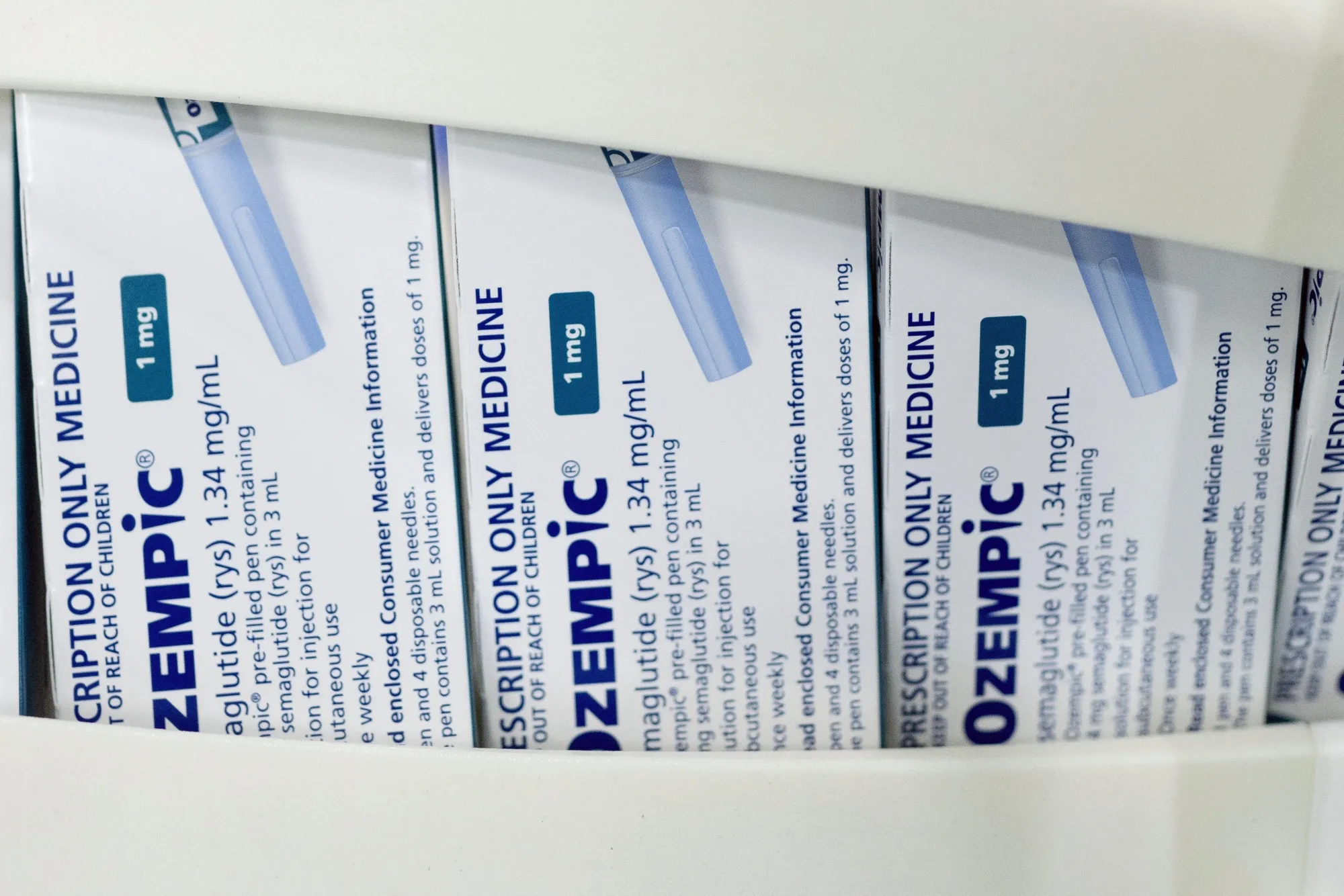 Packets of Novo Nordisk’s Ozempic.