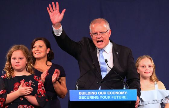Australia's Morrison to Secure Majority as Shares Rally on Win