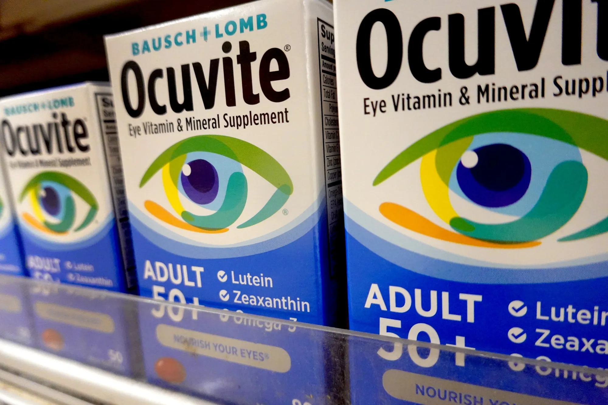 Bausch + Lomb eye vitamins.