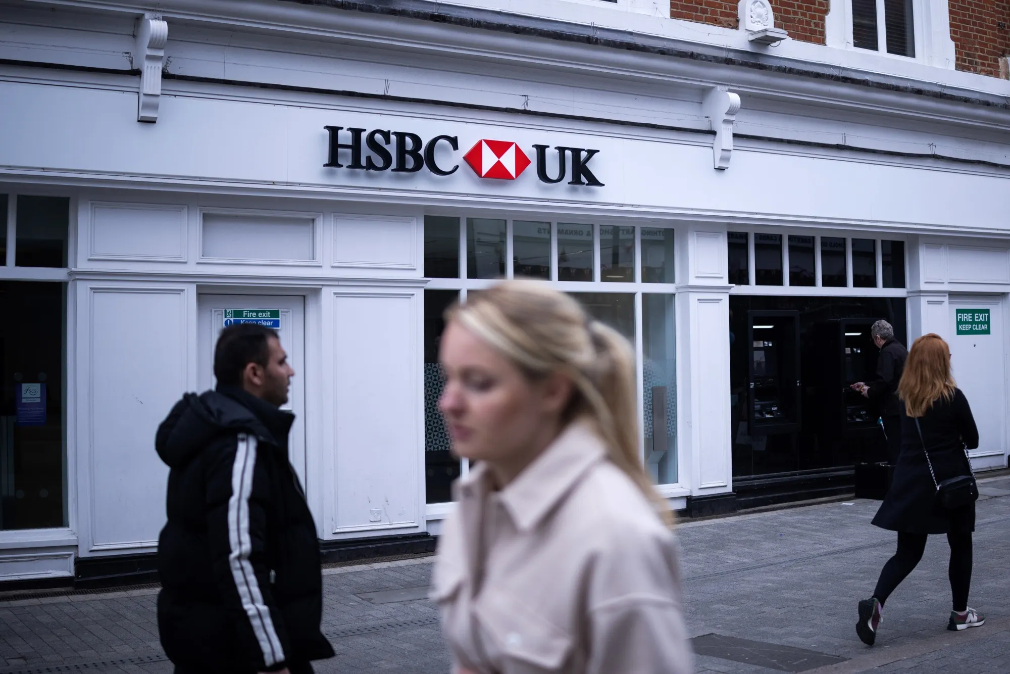 An HSBC Holdings Plc bank branch in Maidstone, UK.