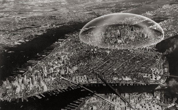 Buckminster Fuller wanted to put a dome over Midtown Manhattan.