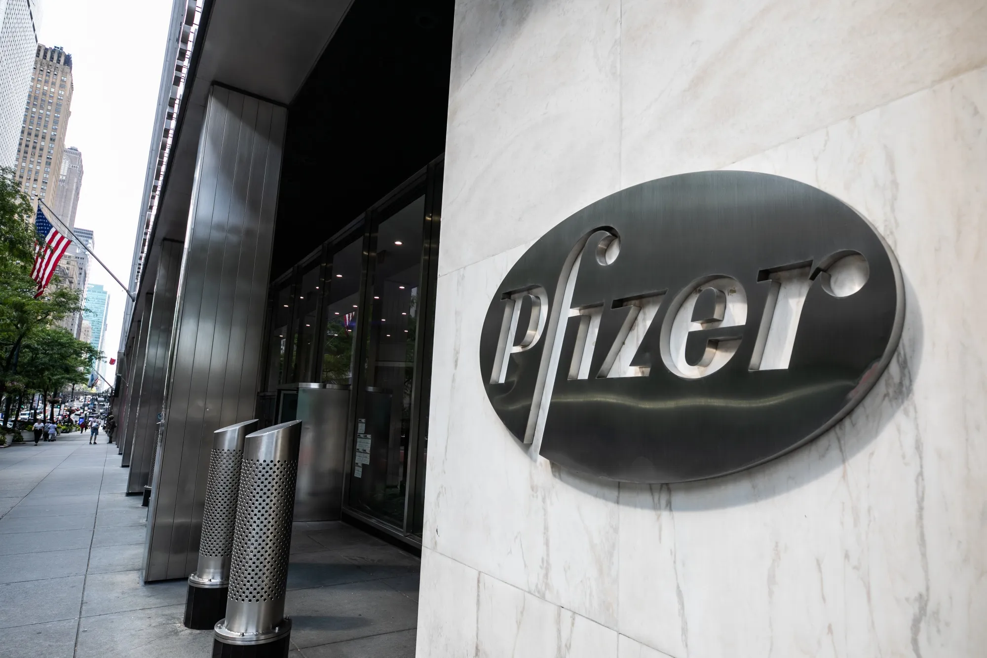 A Pfizer Inc. office in New York City.&nbsp;