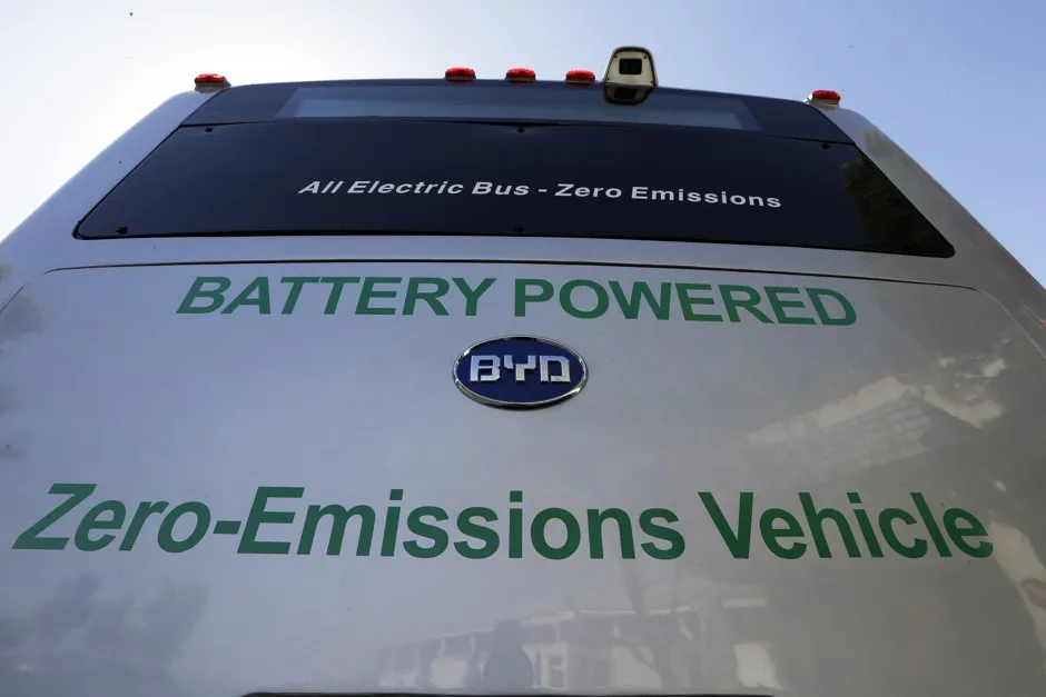 A BYD-built electric bus.