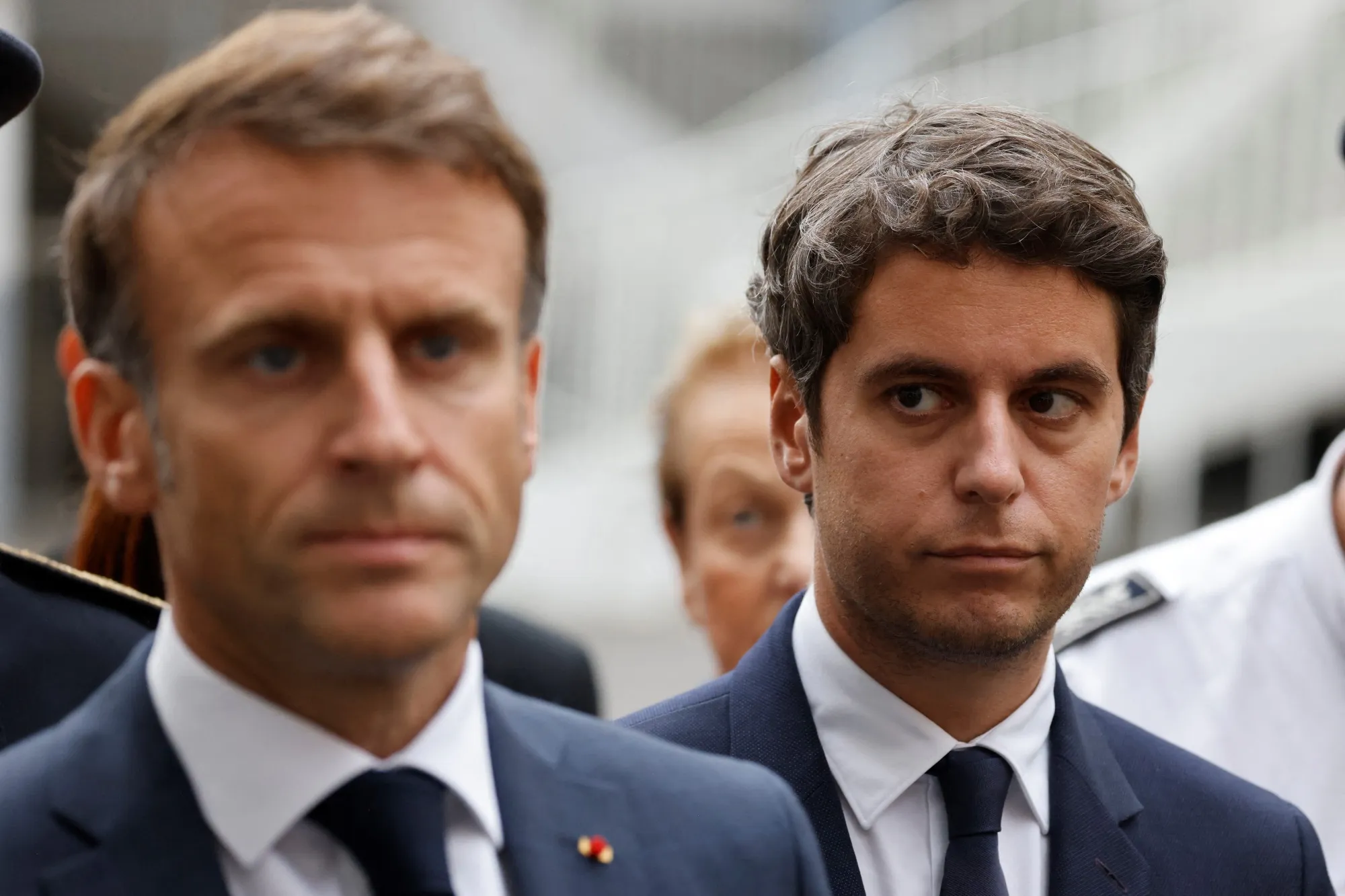 Gabriel Attal and&nbsp;Emmanuel Macron&nbsp;