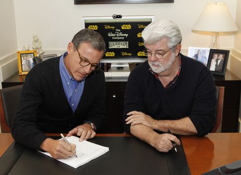 Disney CEO Robert Iger and Lucasfilm Owner George Lucas