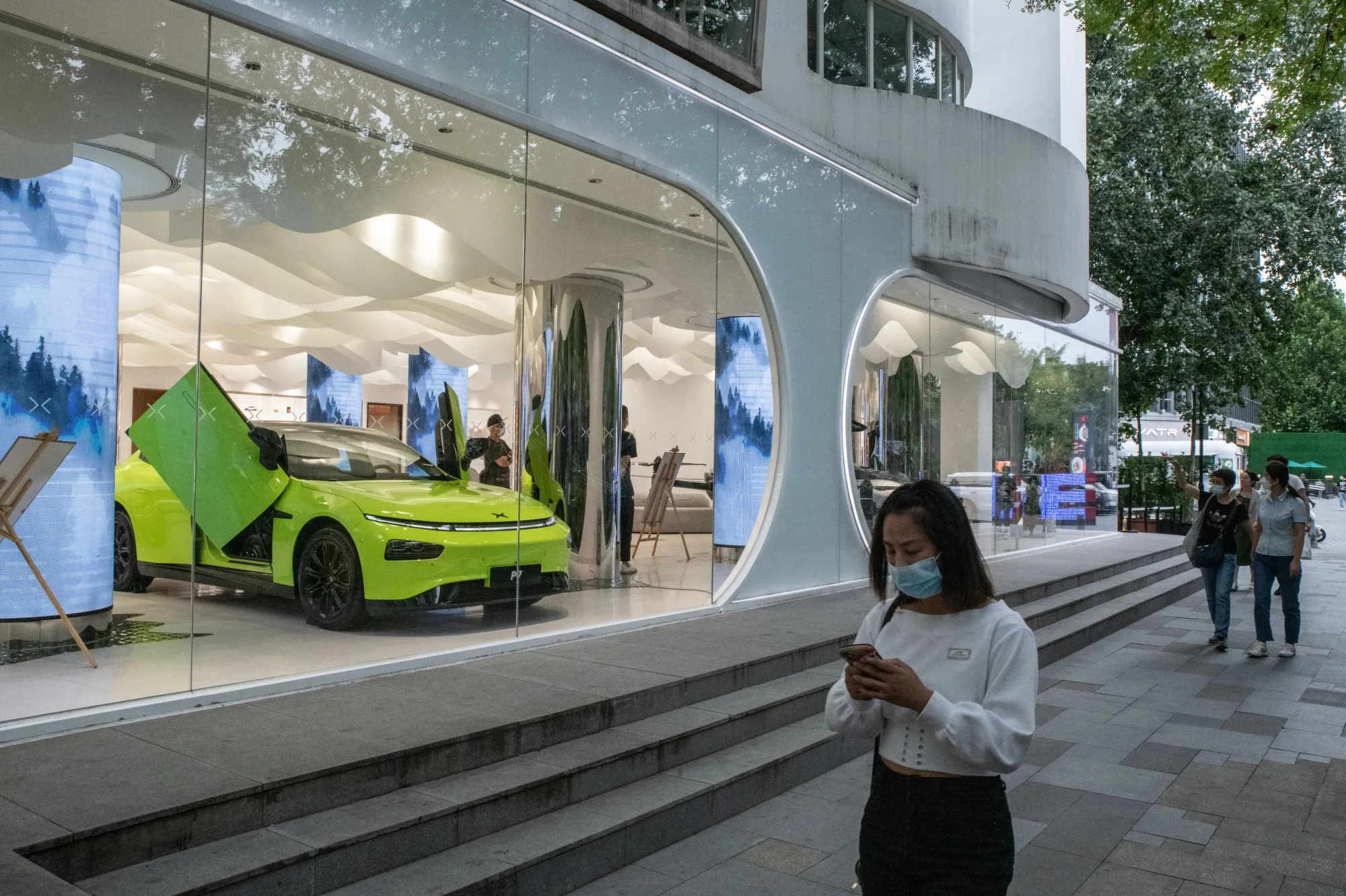 An XPeng store in Beijing.