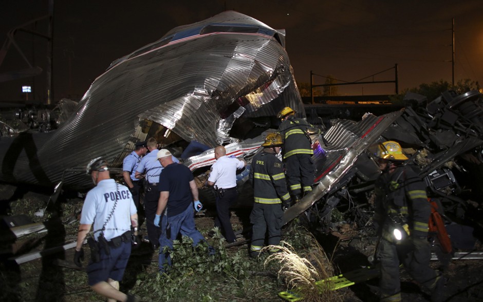 Amtrak Northeast Regional Train 188 derailed Tuesday in Philadelphia.