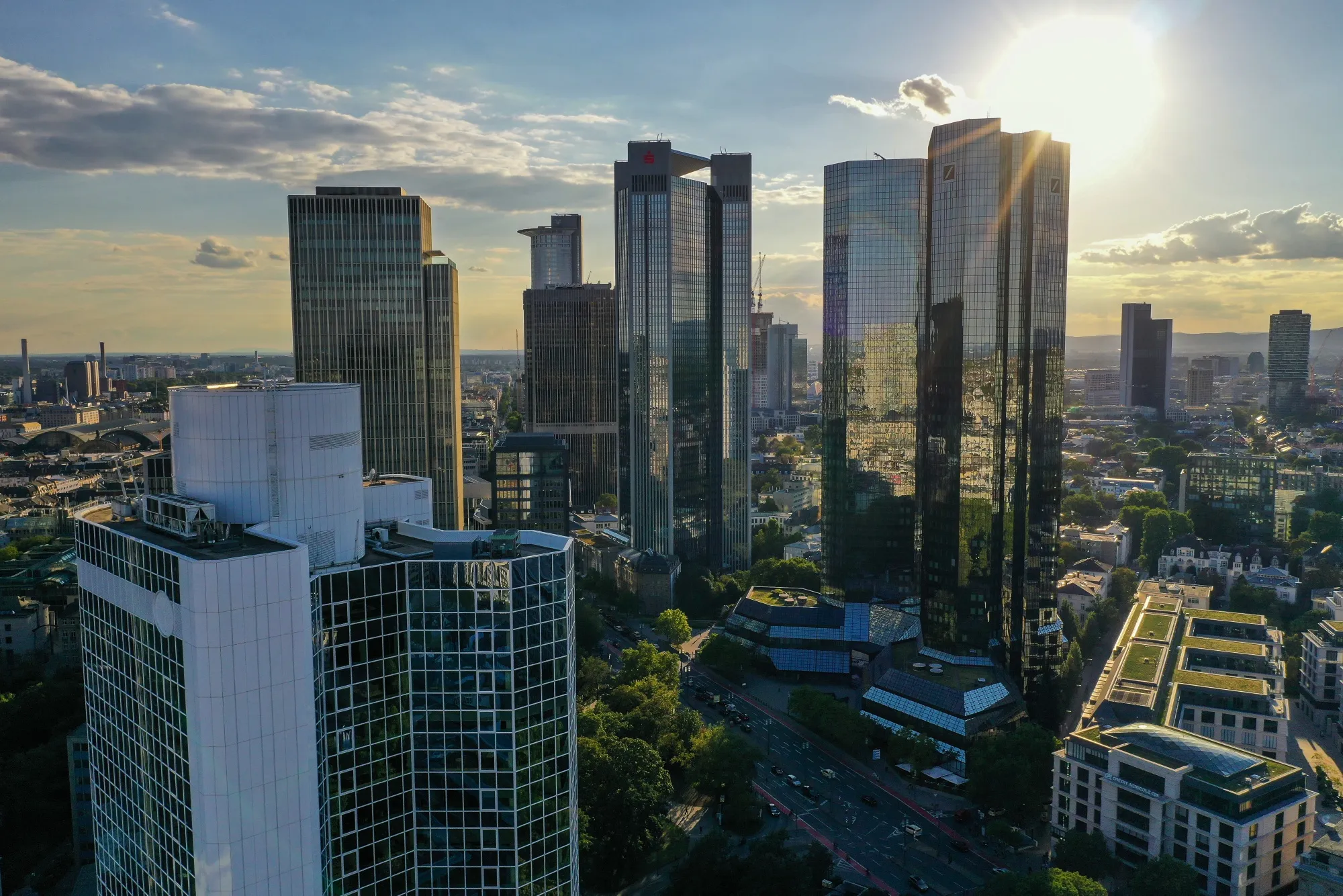 Aerial Views of Germany's Financial Capital