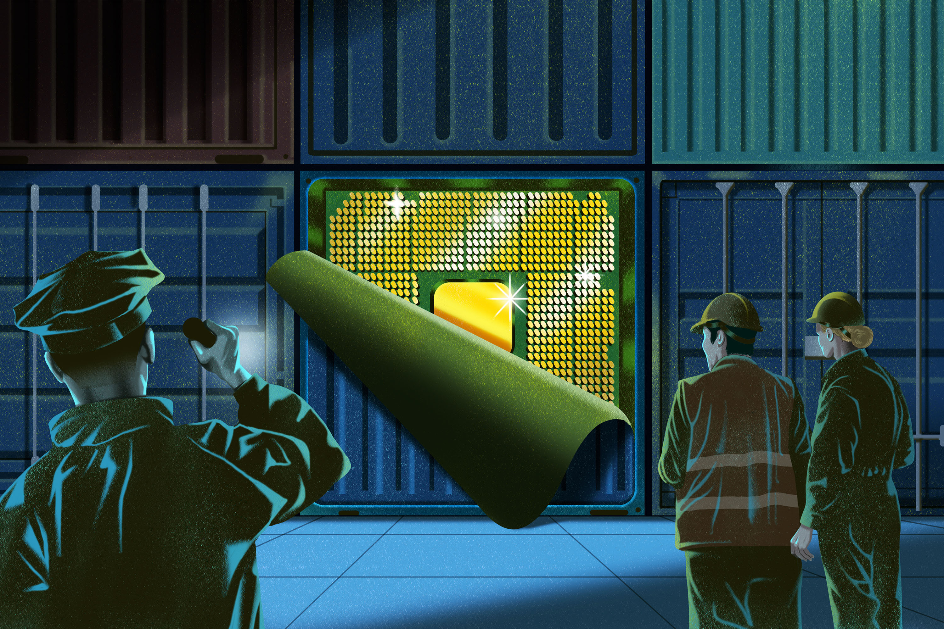 Nvidia chip illustration 