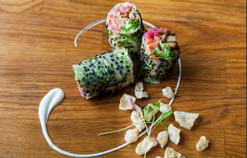 A dish from Mazi's Greek-inspired menu