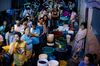 TOPSHOT - Residents of Addition Hills in Madaluyong City, Manila, queue to recieve water distributed on water tank truck and fire trucks on March 15, 2019. - Manila has been hit by its worst water shortage in years, leaving bucket-bearing families to wait hours for a fill up from tanker trucks and some hospitals to turn away less urgent cases. (Photo by Noel CELIS / AFP) (Photo credit should read NOEL CELIS/AFP/Getty Images)