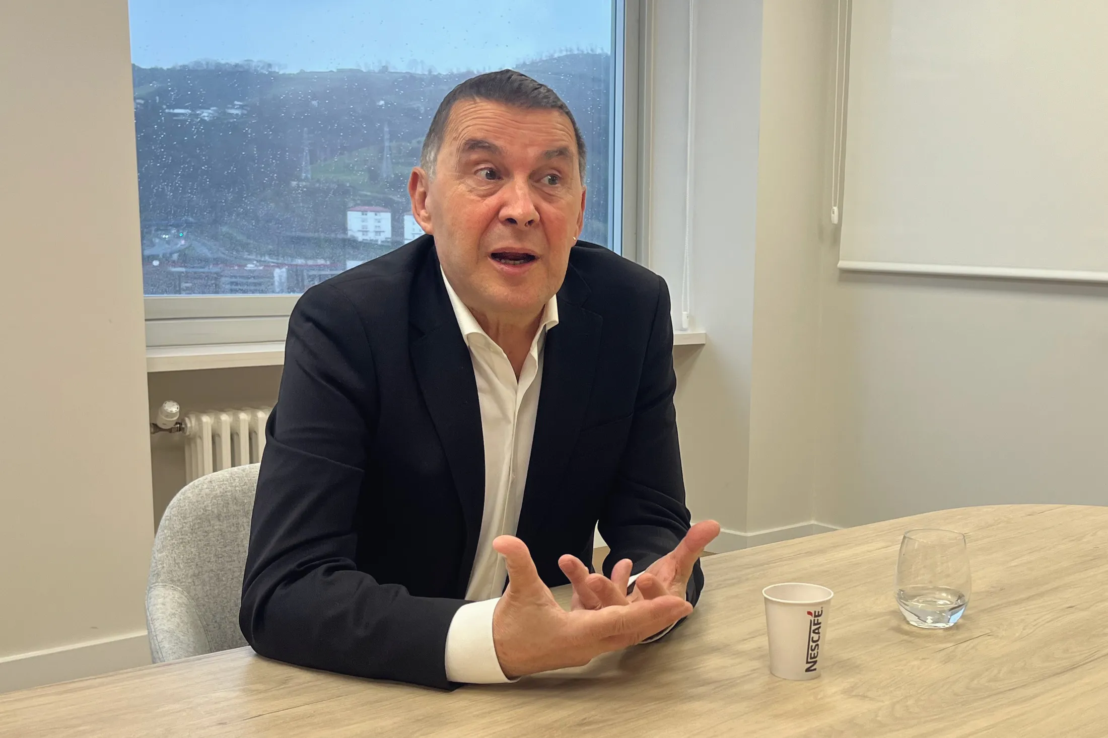 Arnaldo Otegi in Bilbao, Spain, on Feb. 27.