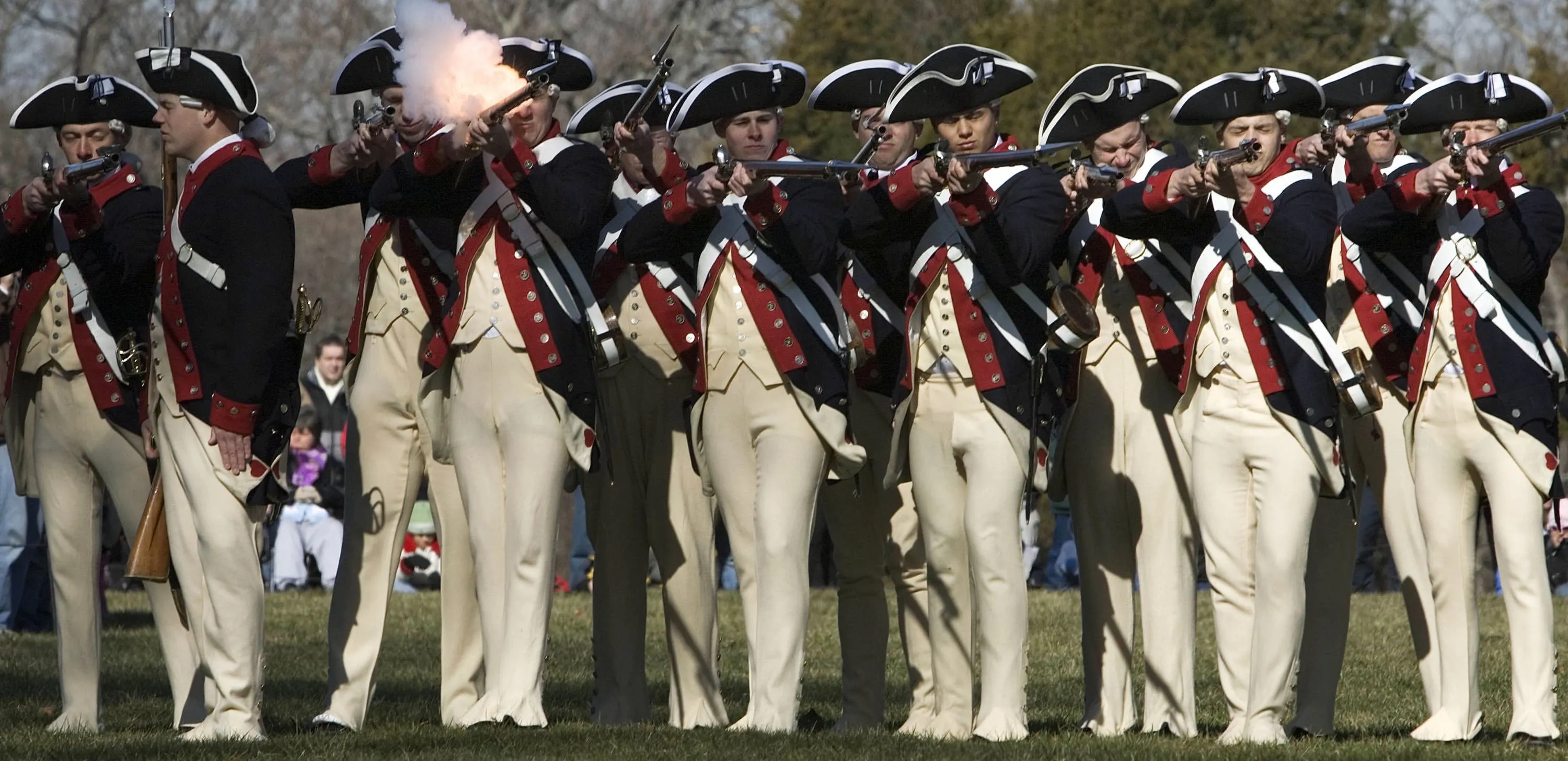 Revolutionary War Reeenactment Commemorates Presidents Day