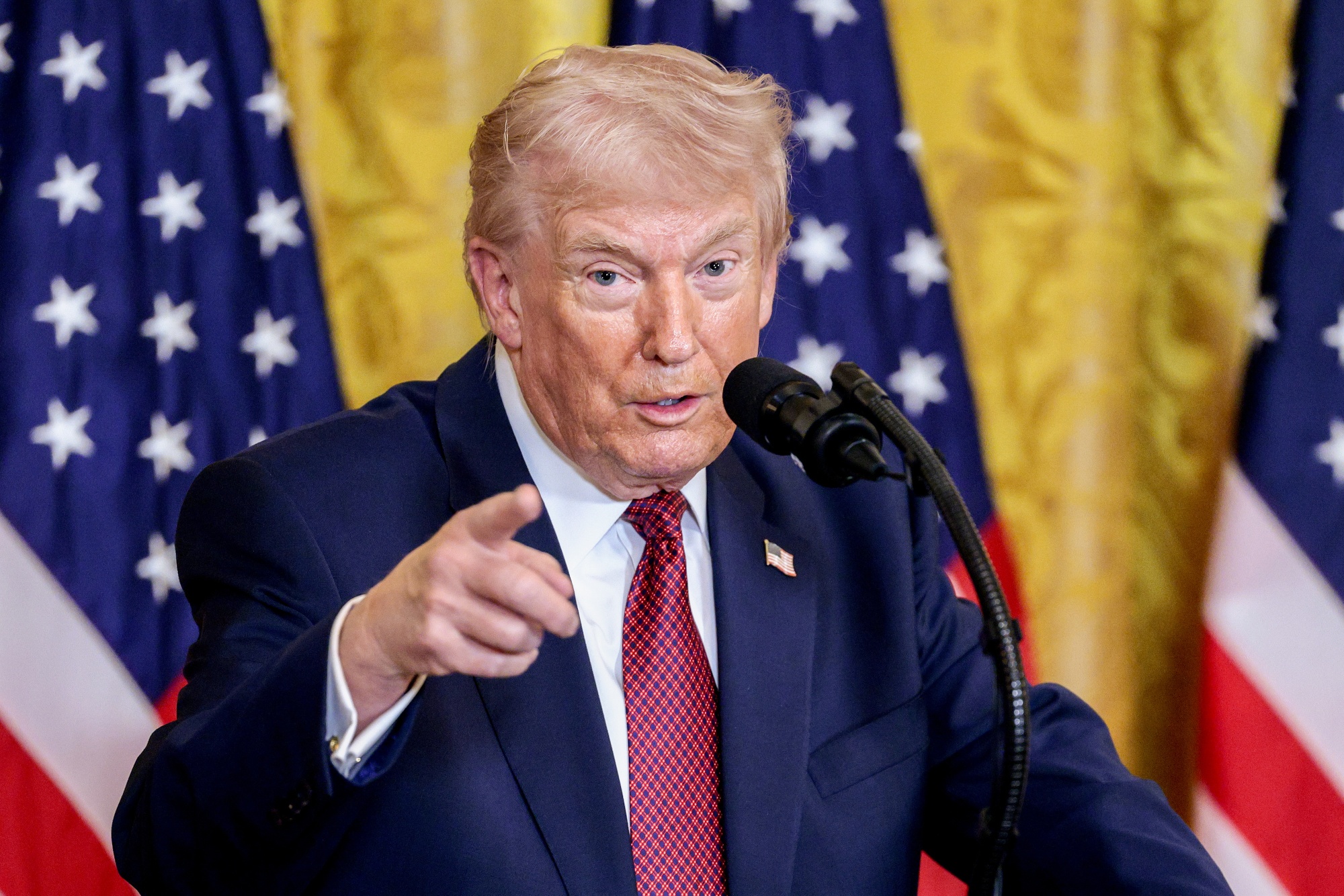 US President Donald Trump Photographer: Shawn Thew/EPA