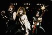 Bon Jovi’s Richie Sambora, Jon Bon Jovi, and Alec John Such at Nakano Sun Plaza in Tokyo in 1985.