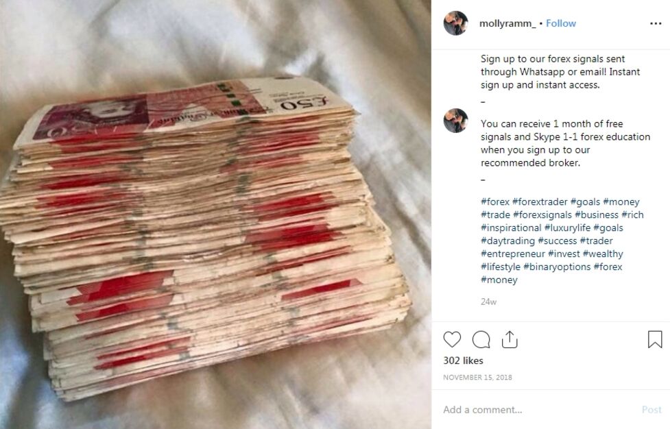 Investment Scams Spread Across Instagram Fb Regulator Says - 