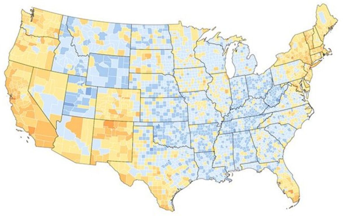 Yale Climate Opinion Maps An Extremely Detailed Geography Of Climate Change Beliefs - Bloomberg