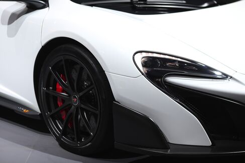 The front of a McLaren 675LT super car