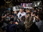 Beto O’Rourke during a primary election night event in Fort Worth, on March 1.