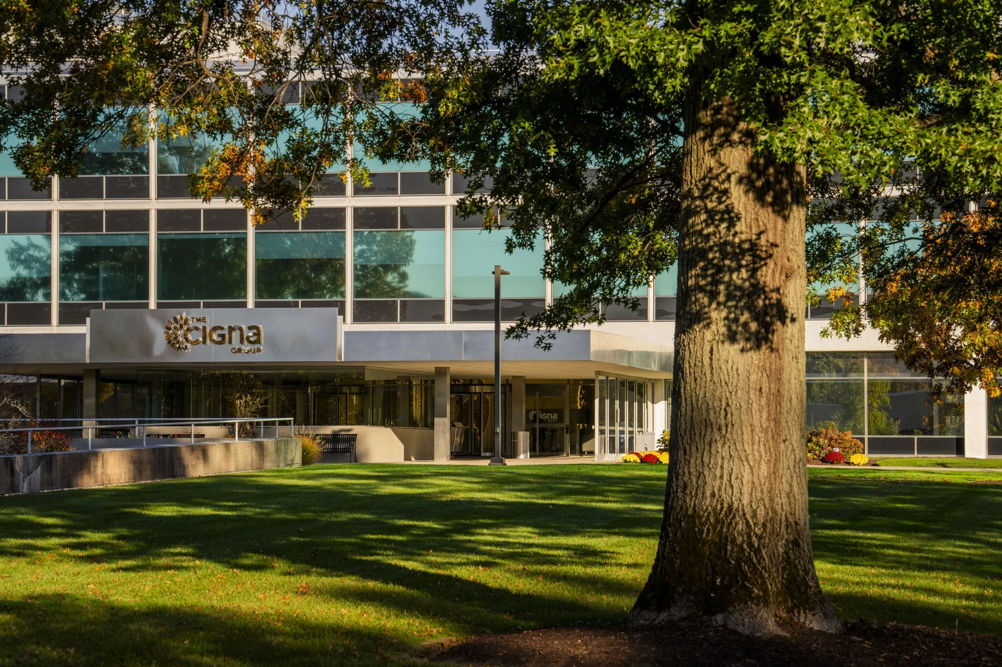 The Cigna Group headquarters in Bloomfield, Connecticut, US.