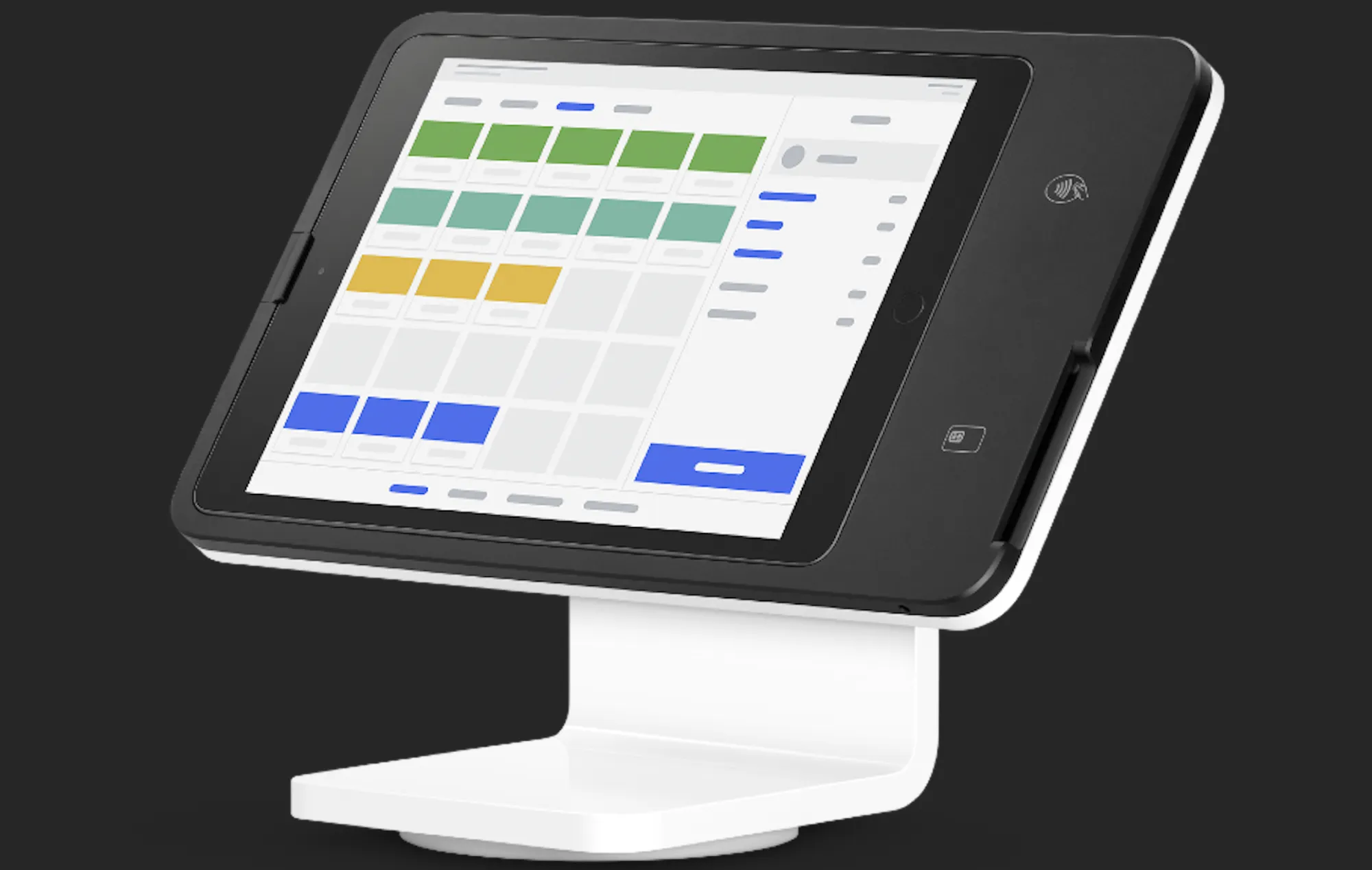 Upcoming Square Stand with tap-to-pay, located inside of company’s app.