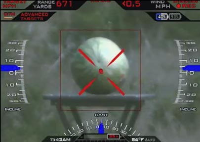 The wateremelon in the sights