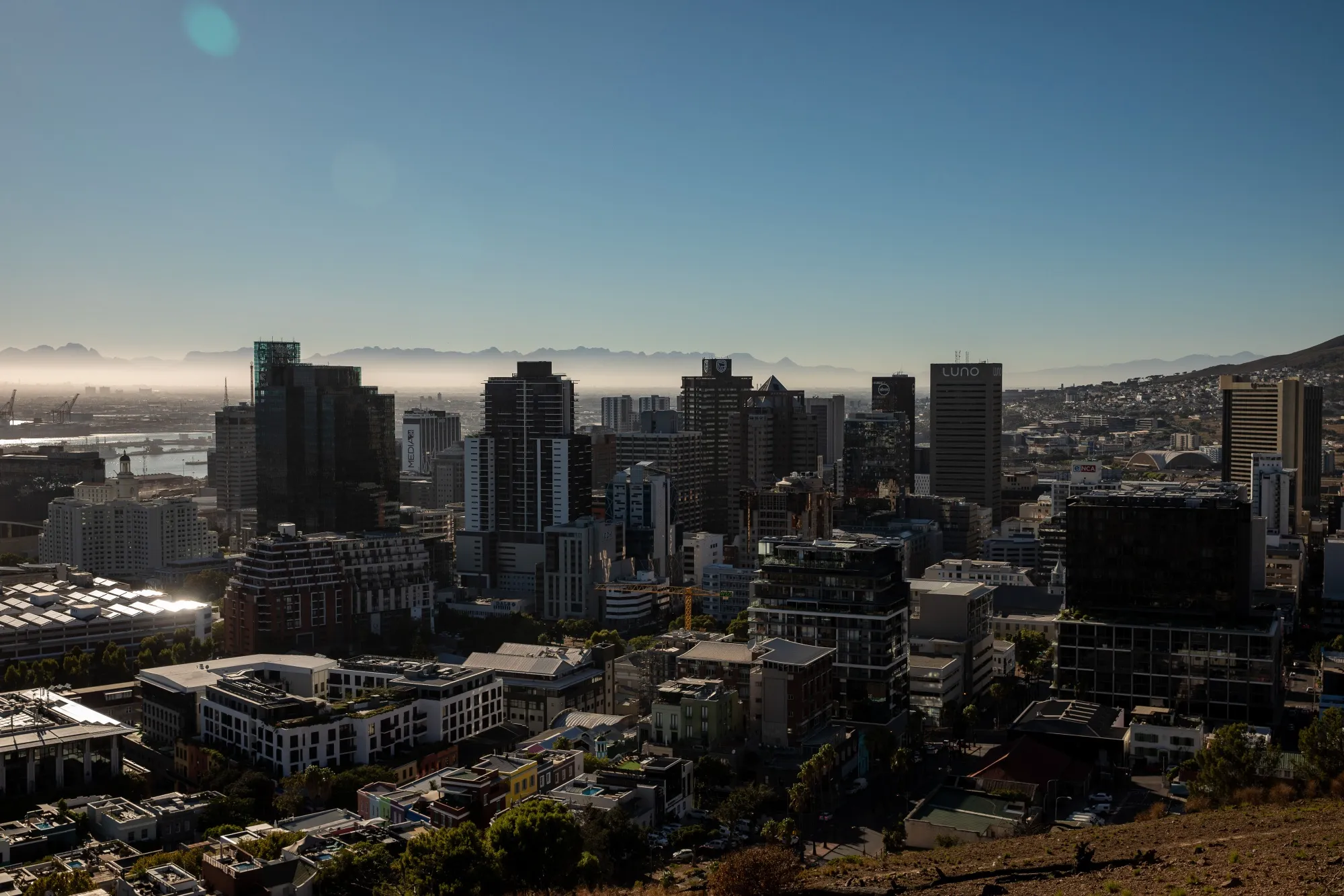 The financial district in Cape Town, South Africa.