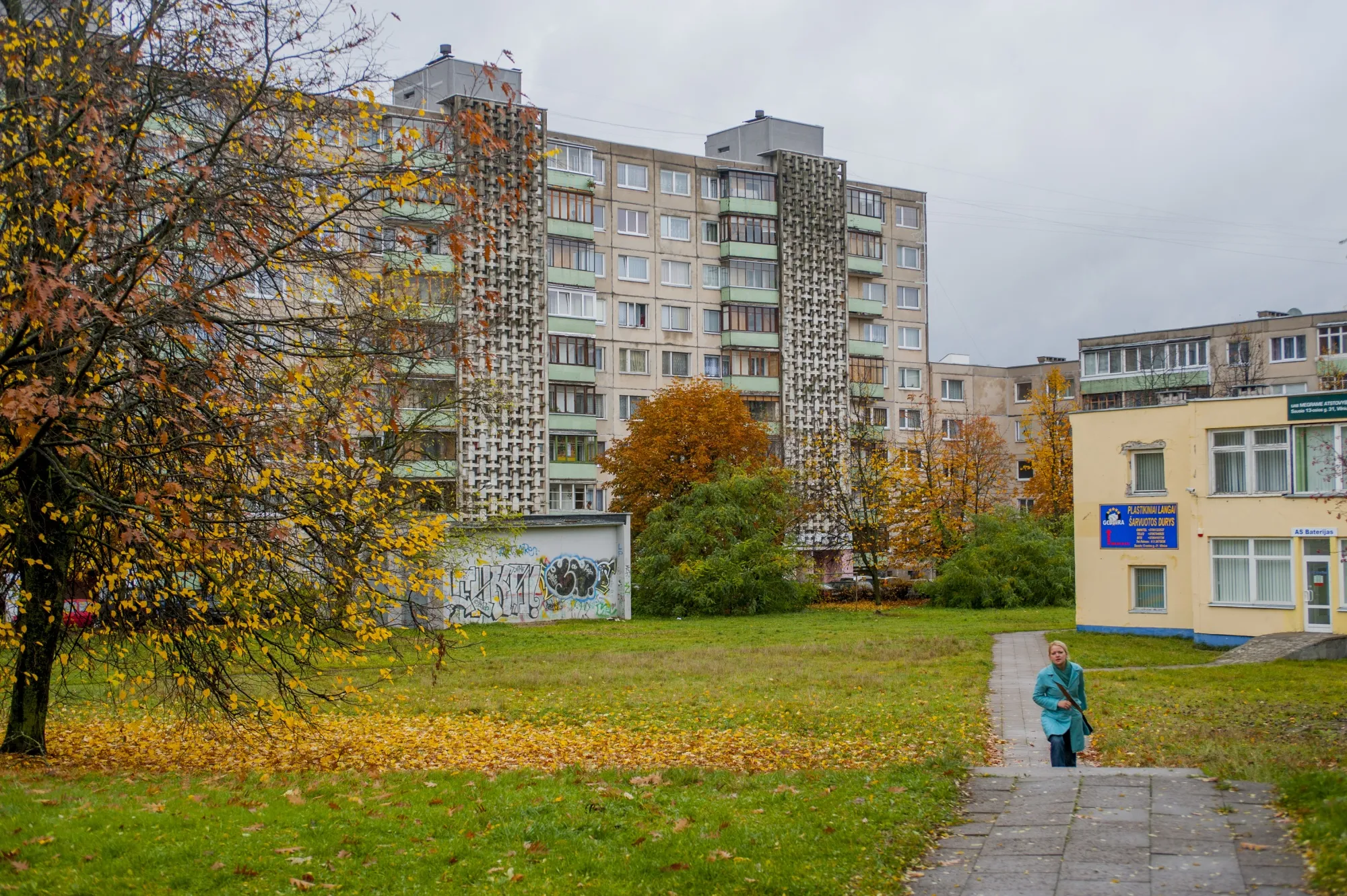 Aging and energy-inefficient Soviet-era&nbsp;apartment complexes, such as these buildings in Vilnius, account&nbsp;for much of Lithuania’s housing stock.&nbsp;