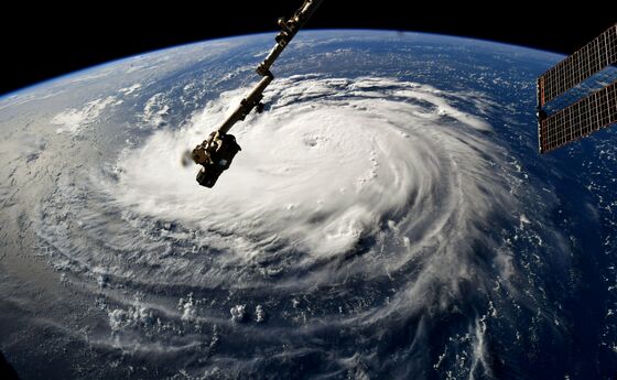 Florence to Park Above Carolina Coastline Dumping Rain for Days