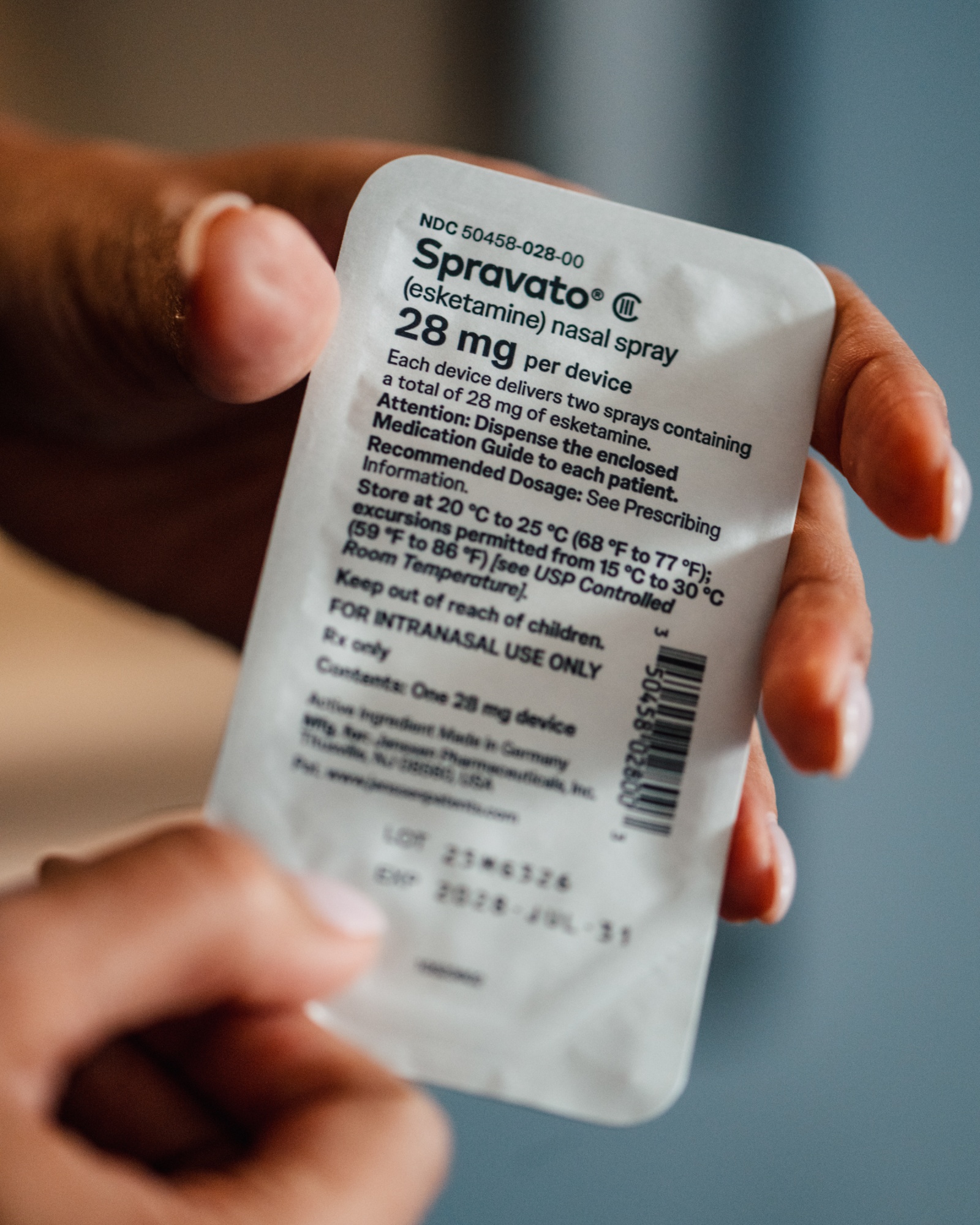 Spravato packaging