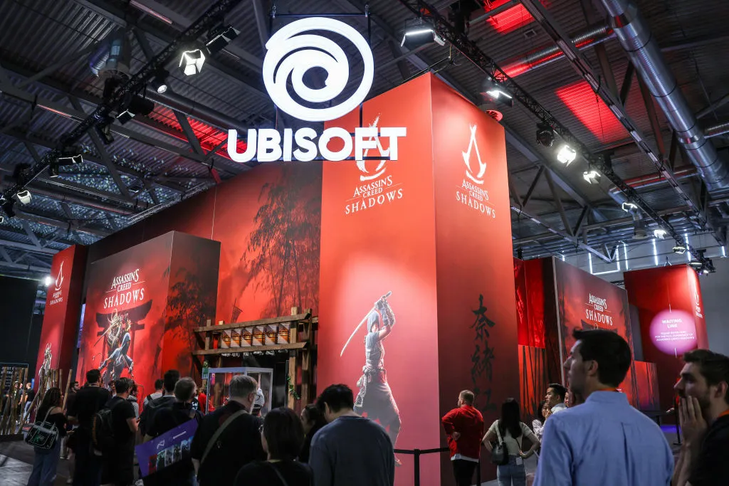 Gamers at the Ubisoft stand at&nbsp;Gamescom, in Cologne.&nbsp;