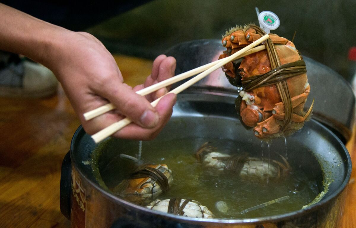 Shanghai Hairy Crabs Bring China’s Deflation to Hong Kong