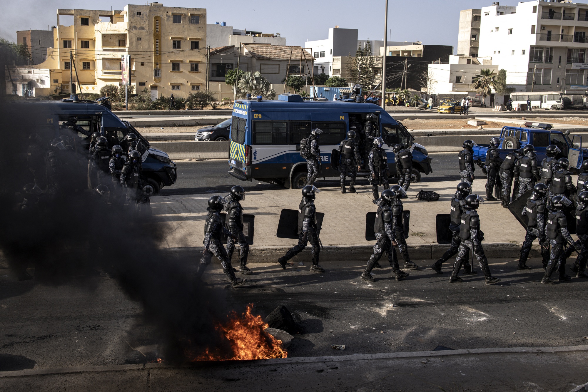 Senegal police fire tear gas on Dakar protest over postponed presidential  vote