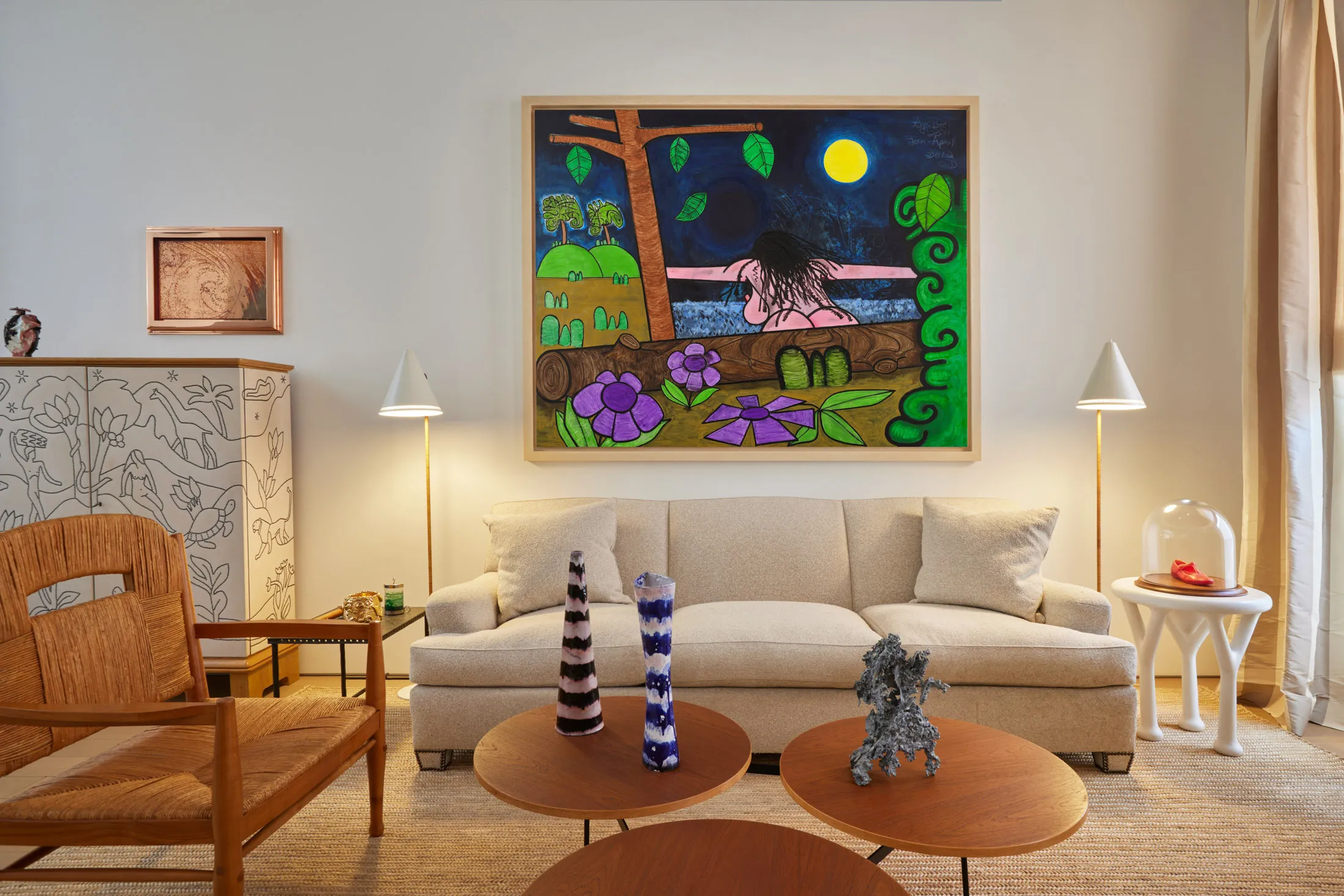Carroll Dunham’s&nbsp;Bathers Seventeen (Black Hole)&nbsp;from 2011-2012 is estimated to sell for $250,000 to $350,000.