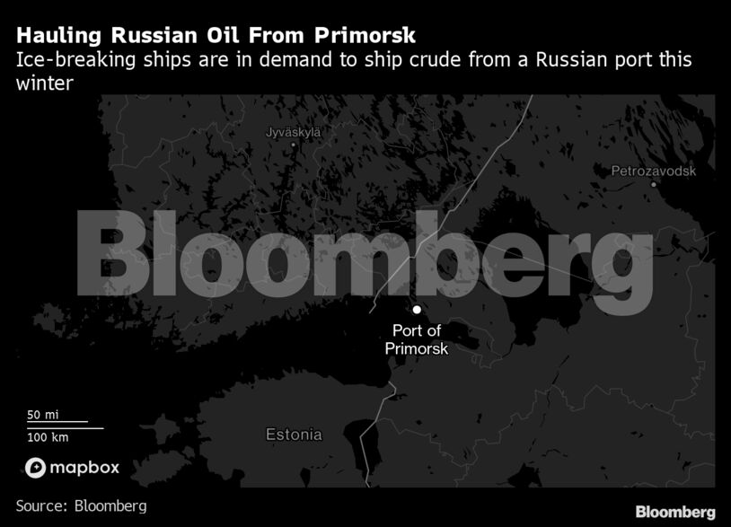 Hauling Russian Oil From Primorsk | Ice-breaking ships are in demand to ship crude from a Russian port this winter