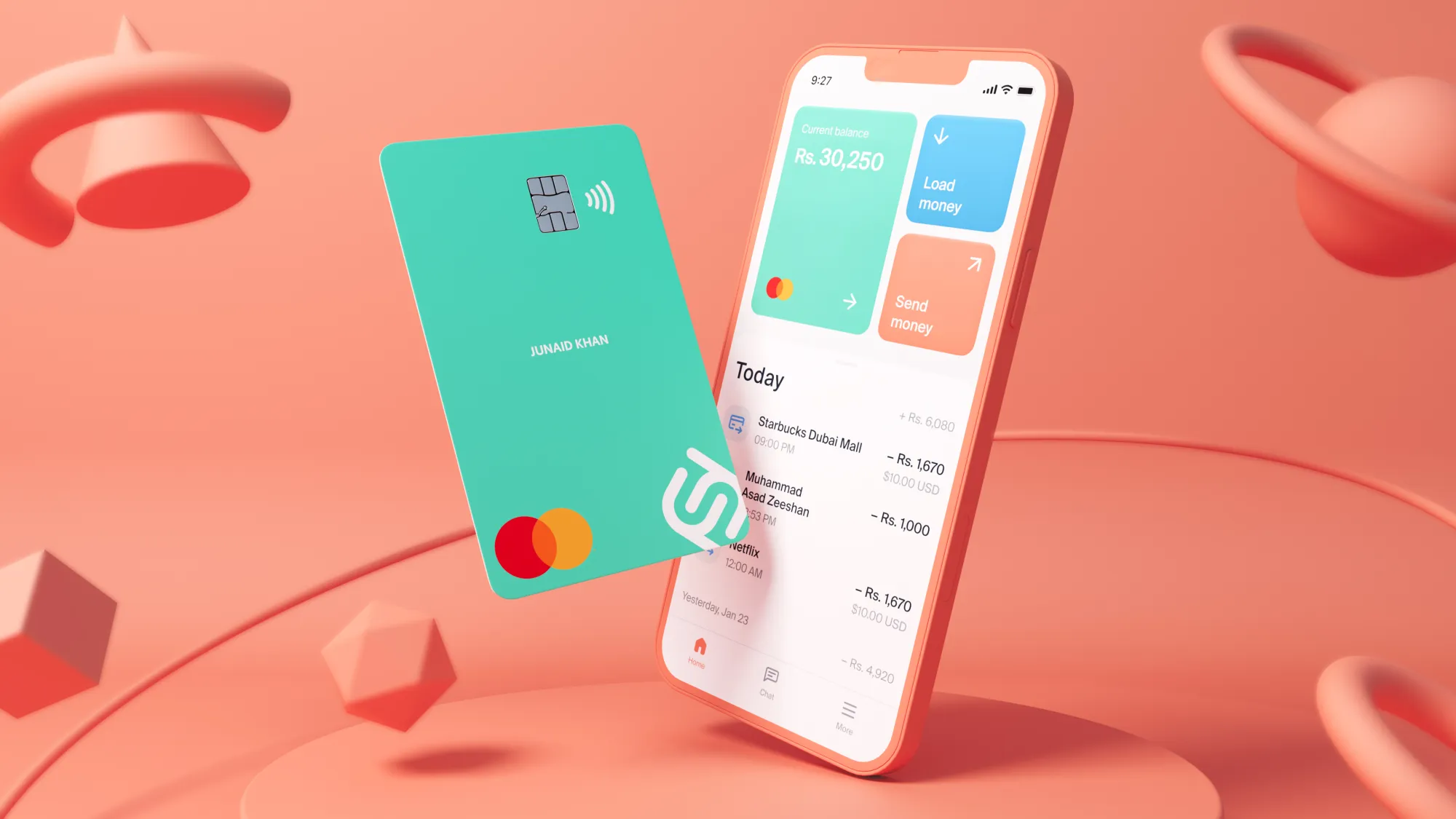 SadaPay’s smartphone&nbsp;app and card