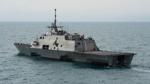 The littoral combat ship USS Fort Worth