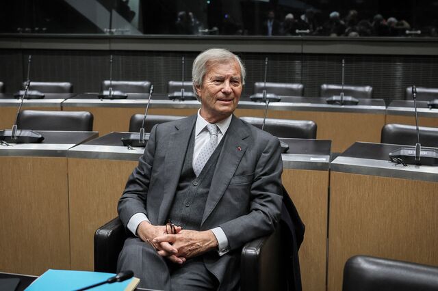 Vincent Bolloré, co-owner of Socfin, at a parliamentary hearing in Paris in March 2024.