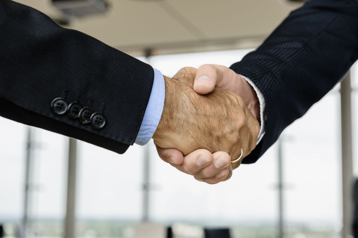 Peace negotiations. Deal do. Handed.